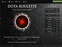 Tablet Screenshot of dotaroulette.com